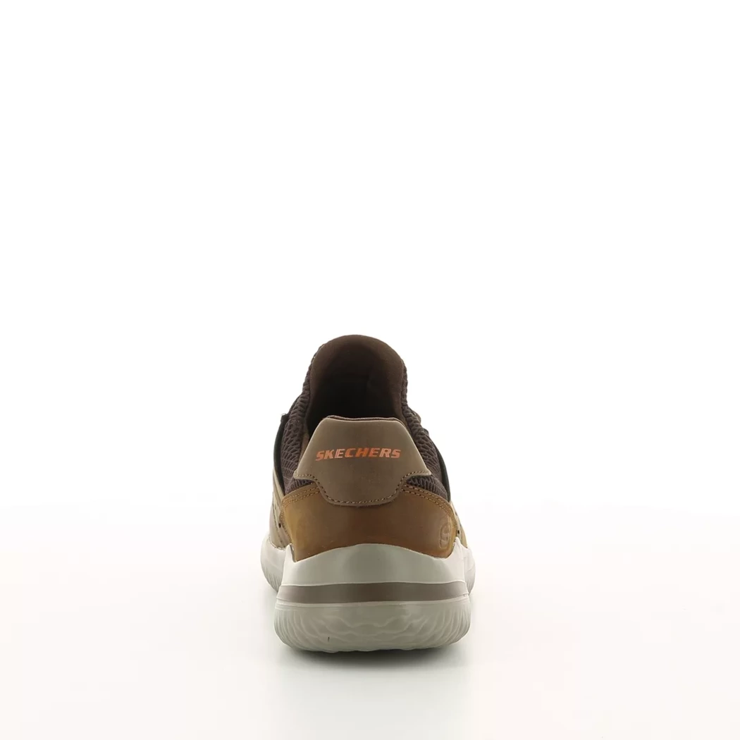 Image (3) de la chaussures Skechers - Baskets Marron en Cuir synthétique