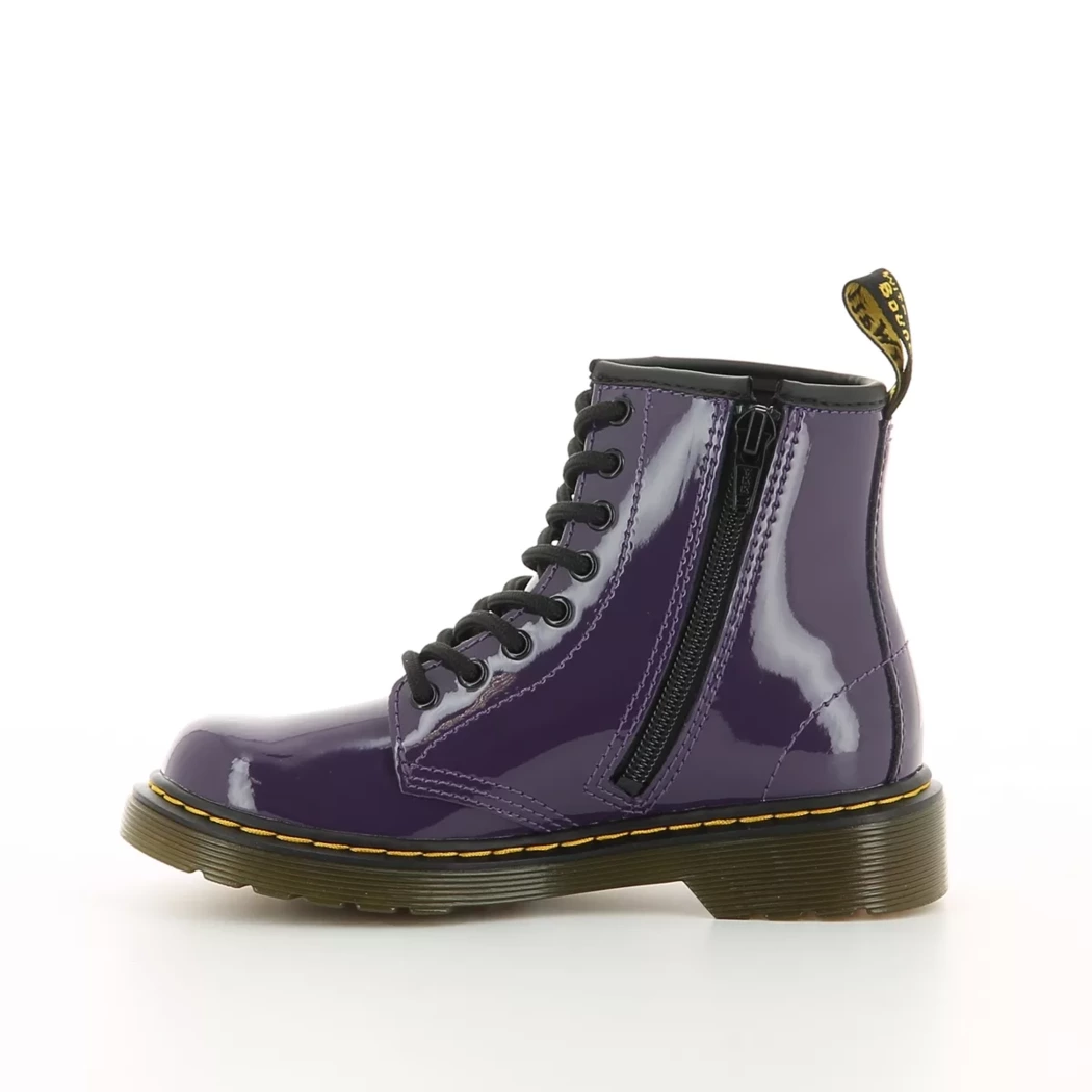 Image (4) de la chaussures Dr. Martens - Bottines Violet / Lilas en Cuir vernis