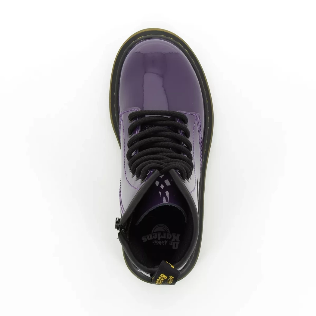 Image (6) de la chaussures Dr. Martens - Bottines Violet / Lilas en Cuir vernis