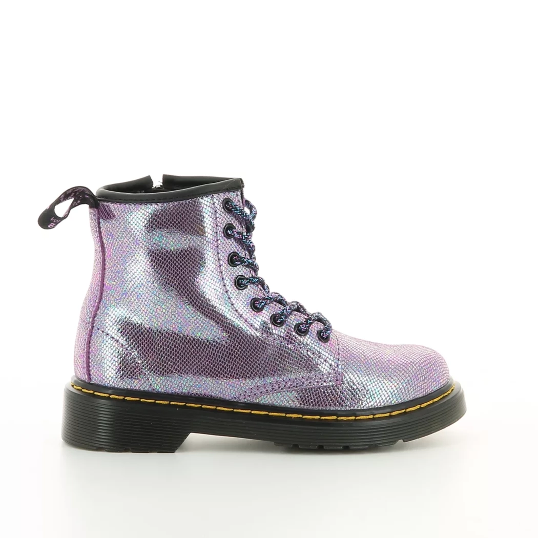 Image (2) de la chaussures Dr. Martens - Bottines Violet / Lilas en Cuir