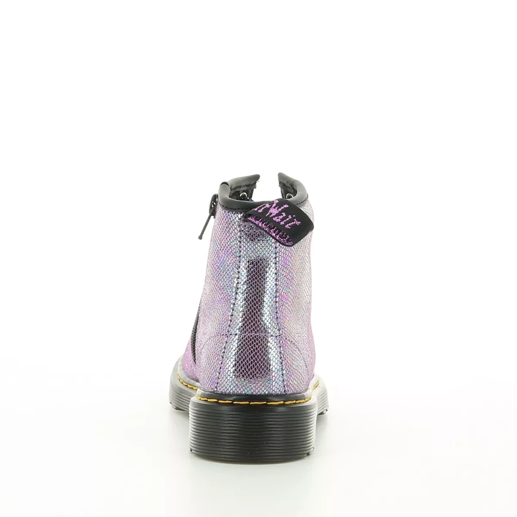 Image (3) de la chaussures Dr. Martens - Bottines Violet / Lilas en Cuir