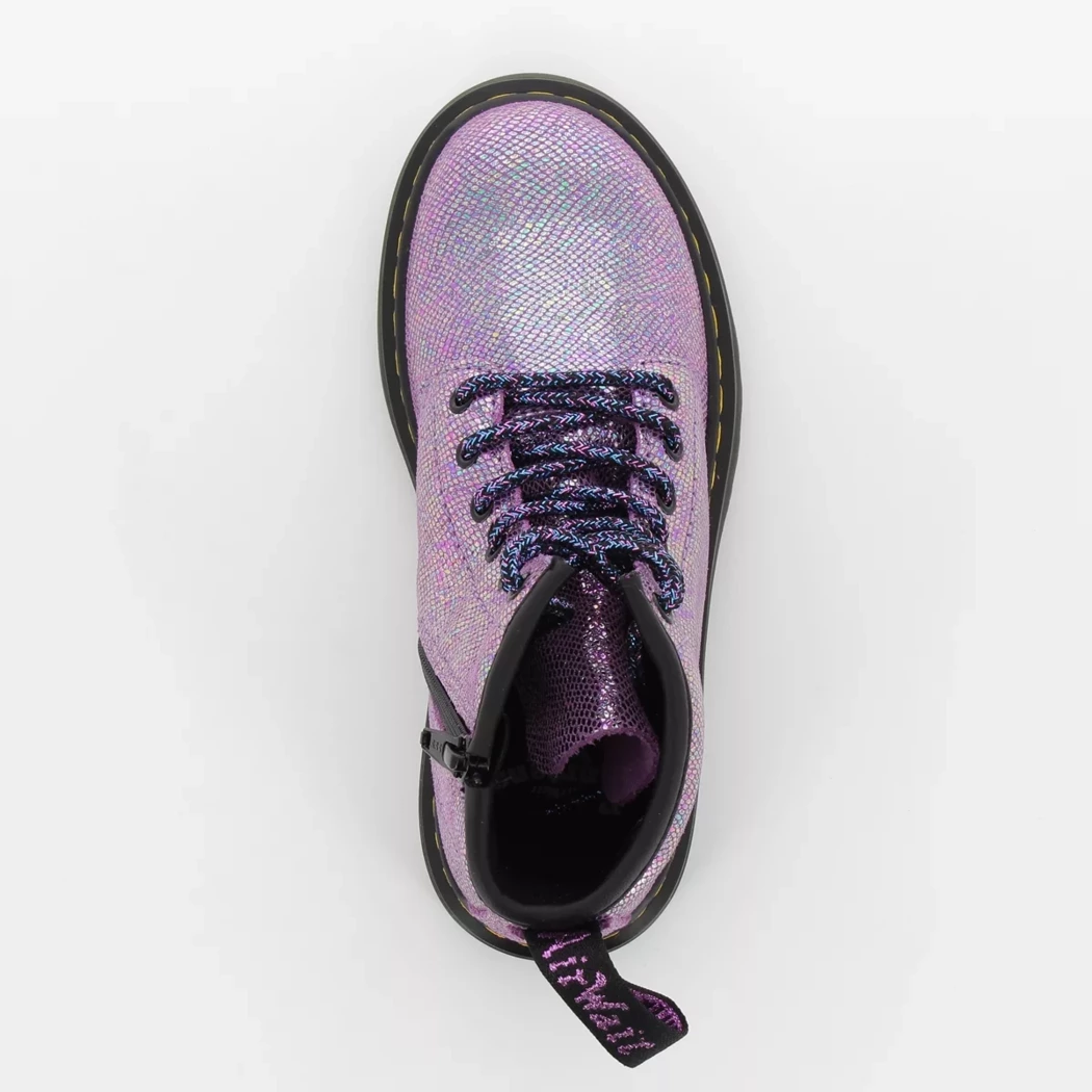 Image (6) de la chaussures Dr. Martens - Bottines Violet / Lilas en Cuir