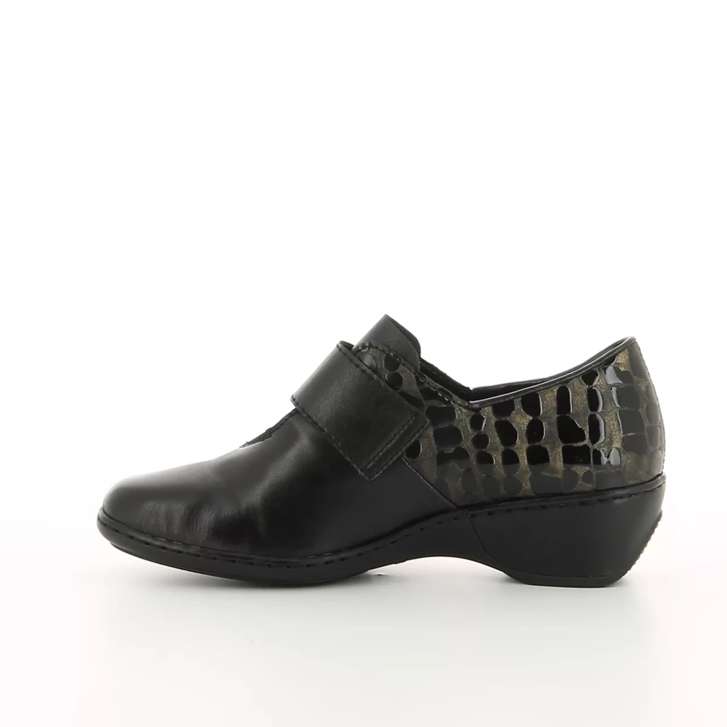 Image (4) de la chaussures Rieker - Chaussures à velcro Noir en Cuir