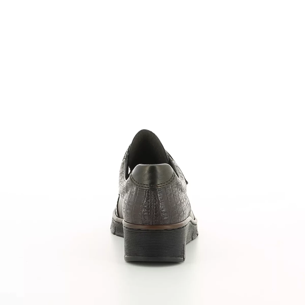 Image (3) de la chaussures Rieker - Chaussures à velcro Marron en Cuir synthétique