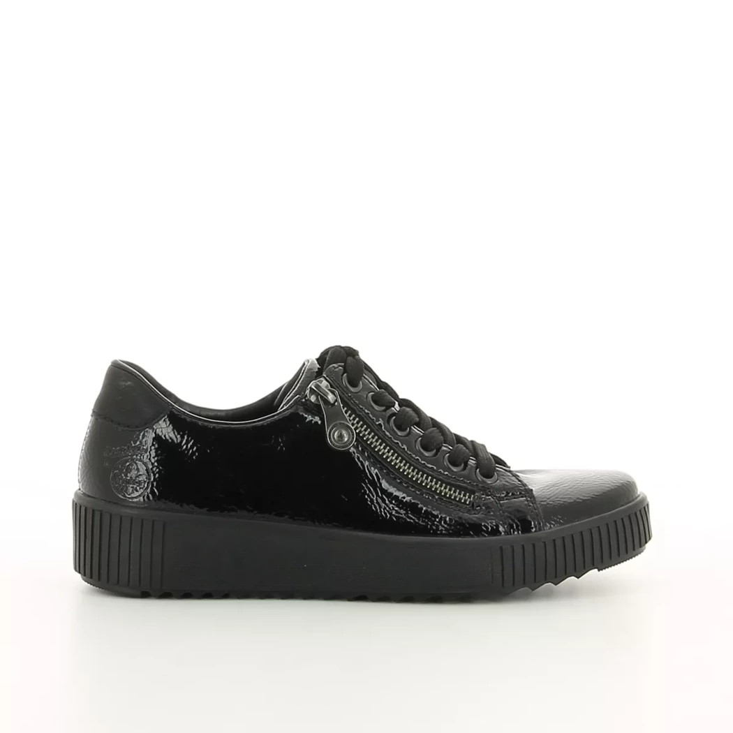 Image (2) de la chaussures Rieker - Chaussures à lacets Noir en Cuir vernis