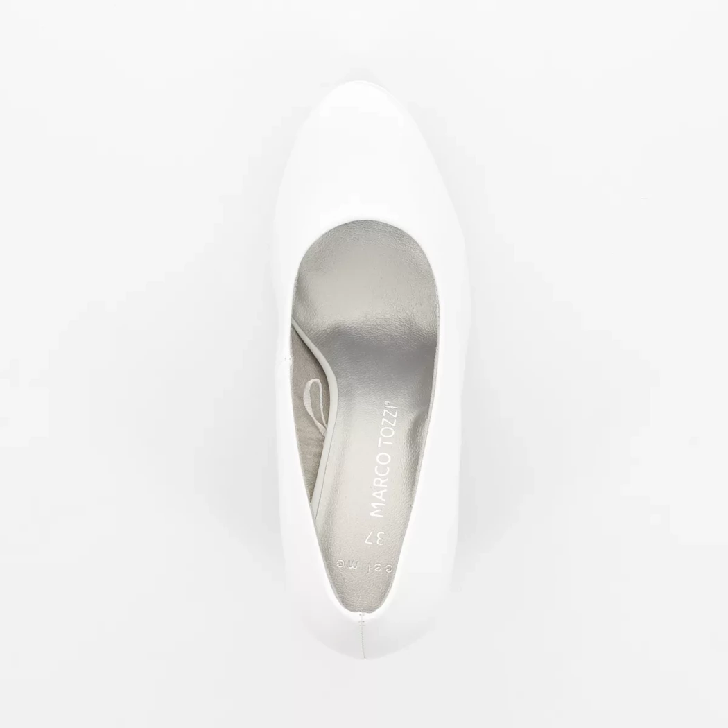 Image (6) de la chaussures Marco Tozzi - Escarpins Blanc en Cuir synthétique