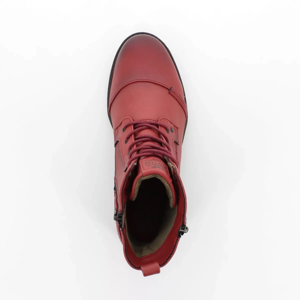 Image (6) de la chaussures Mustang - Bottines Rouge en Cuir synthétique