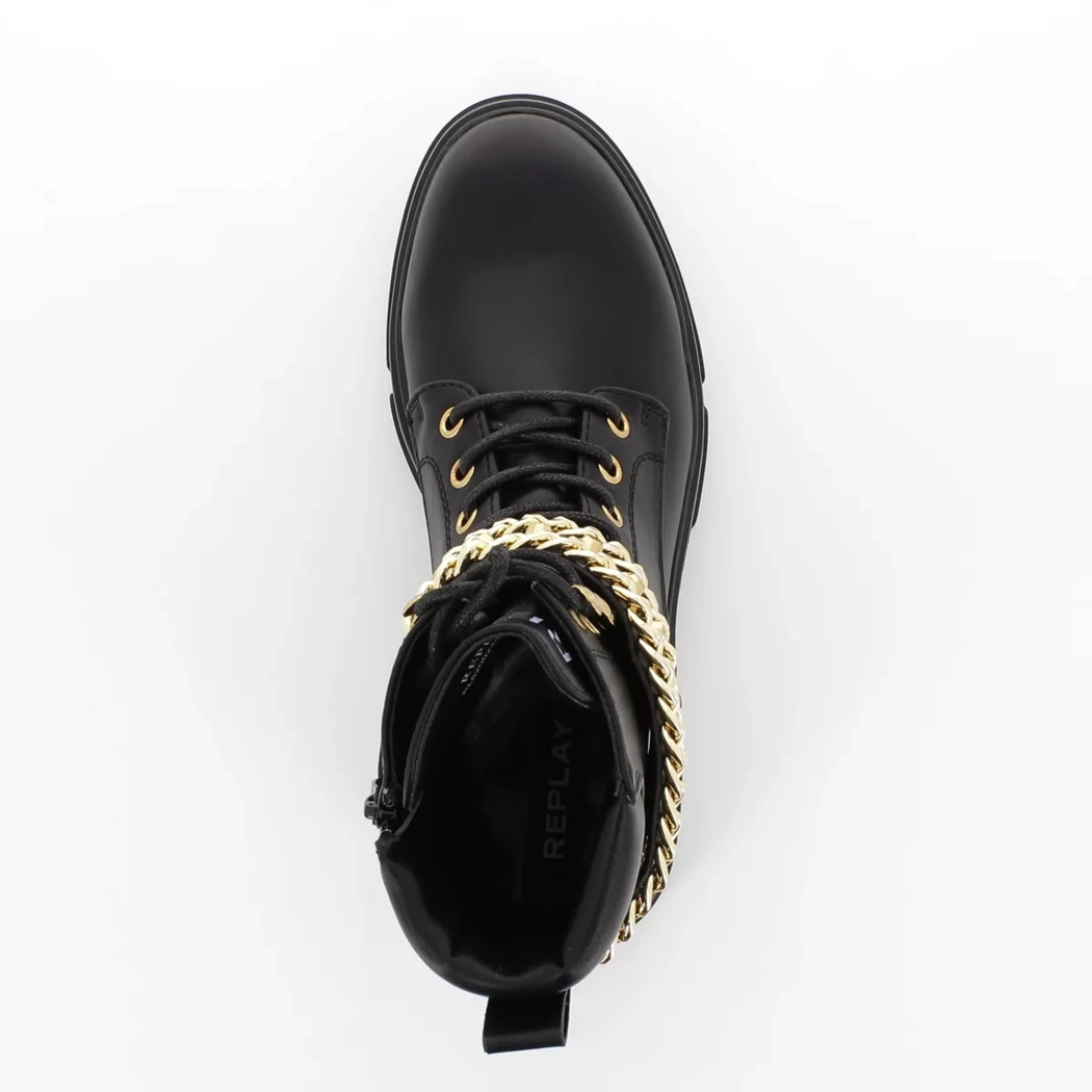Image (6) de la chaussures Replay - Bottines Noir en Cuir synthétique