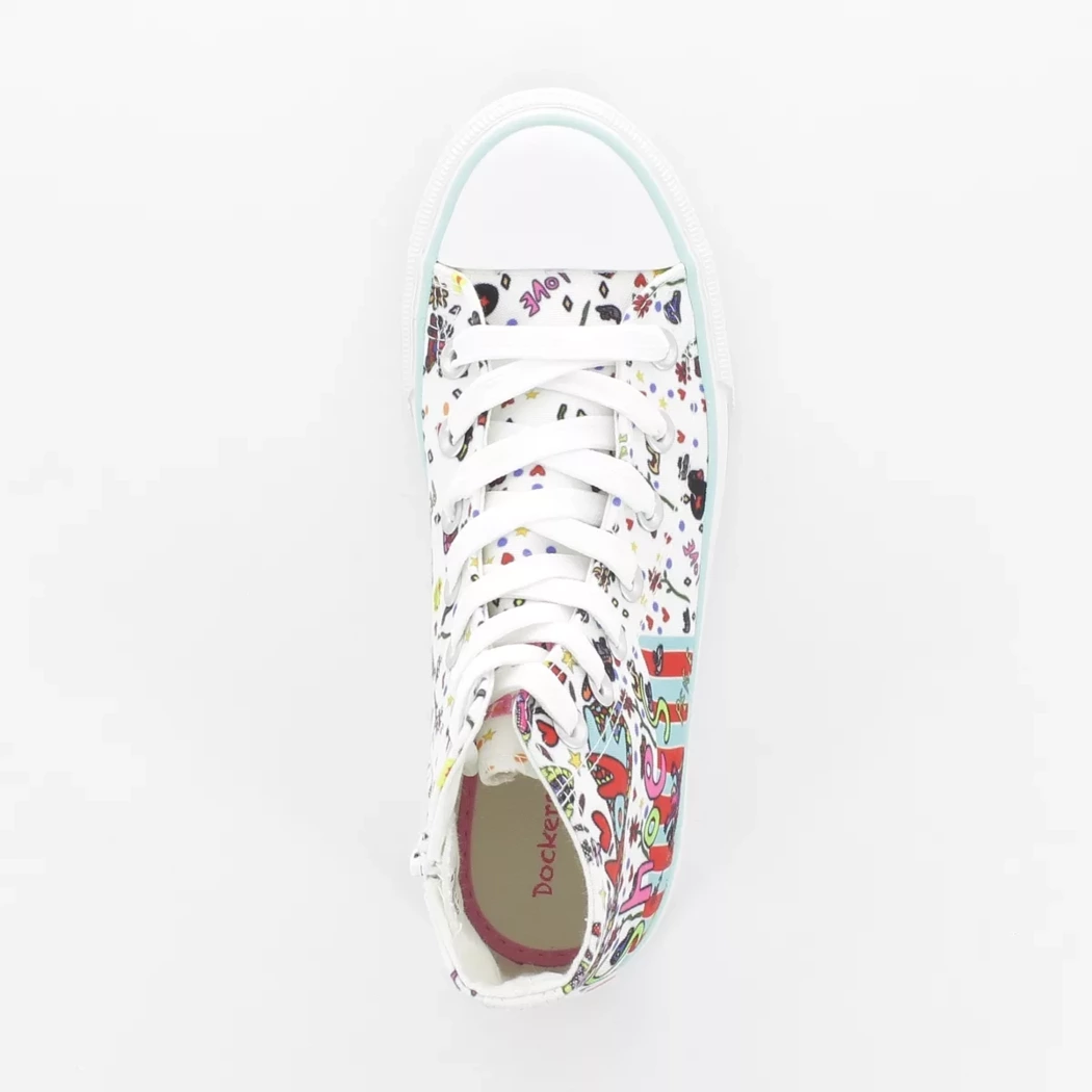 Image (6) de la chaussures Dockers - Baskets Blanc en Textile