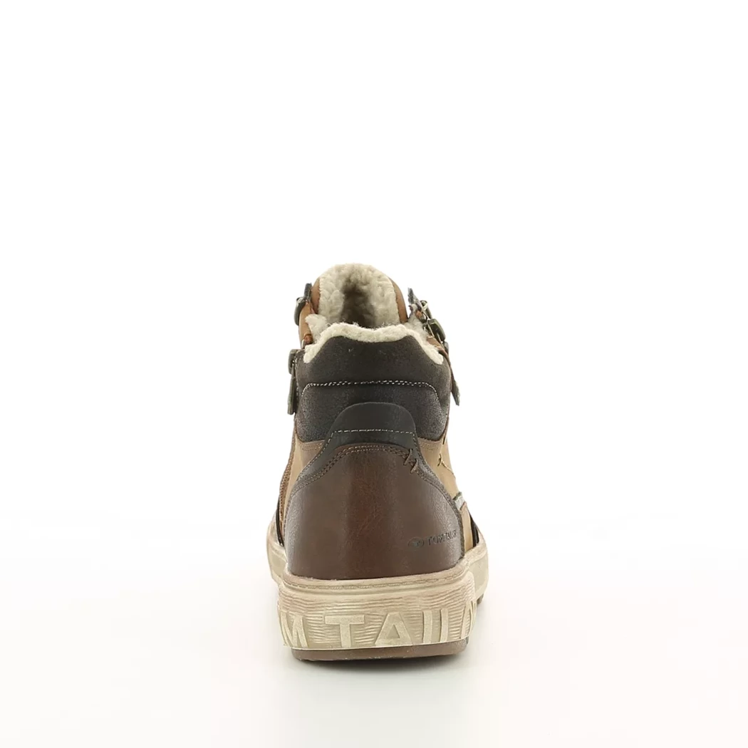 Image (3) de la chaussures Tom Tailor - Bottines Cuir naturel / Cognac en Cuir synthétique