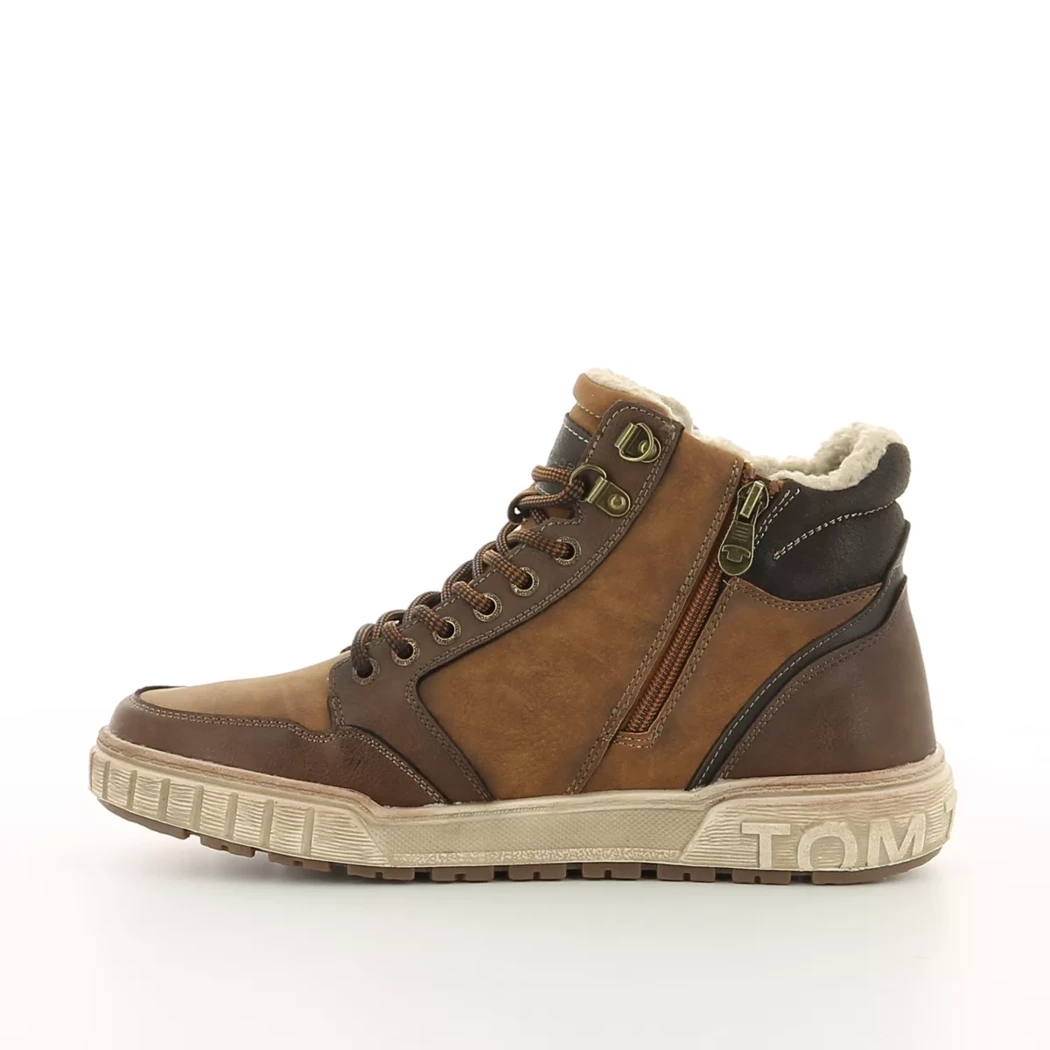 Image (4) de la chaussures Tom Tailor - Bottines Cuir naturel / Cognac en Cuir synthétique
