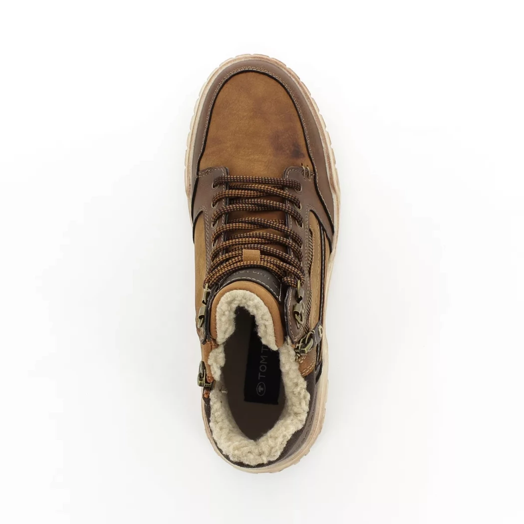 Image (6) de la chaussures Tom Tailor - Bottines Cuir naturel / Cognac en Cuir synthétique