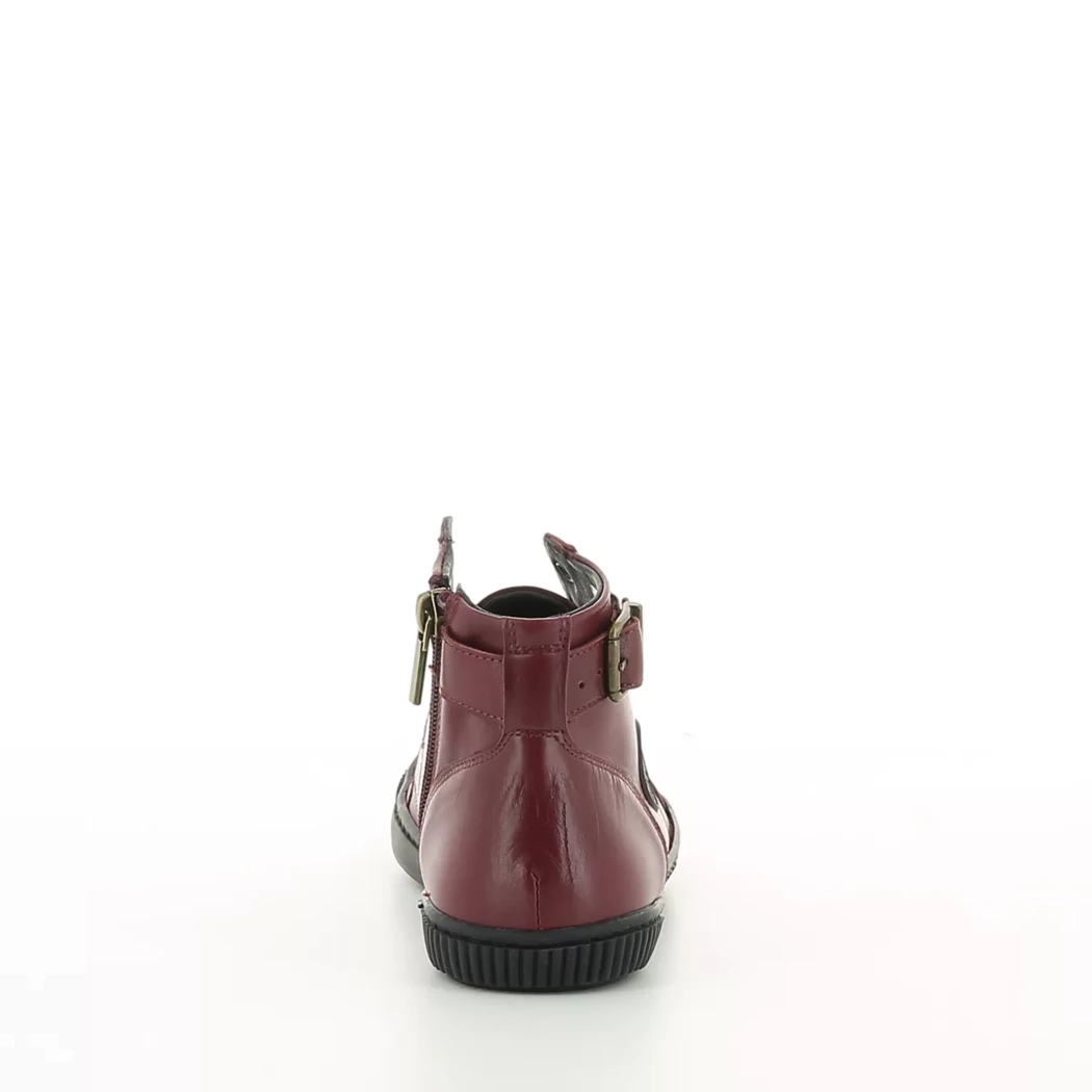 Image (3) de la chaussures Pataugas - Bottines Bordeaux en Cuir