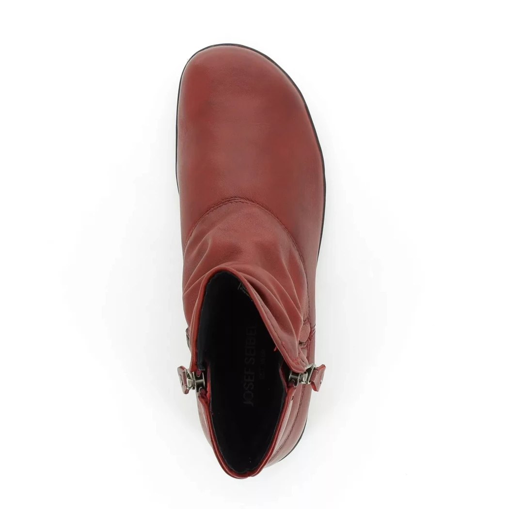 Image (6) de la chaussures Josef Seibel - Boots Rouge en Cuir