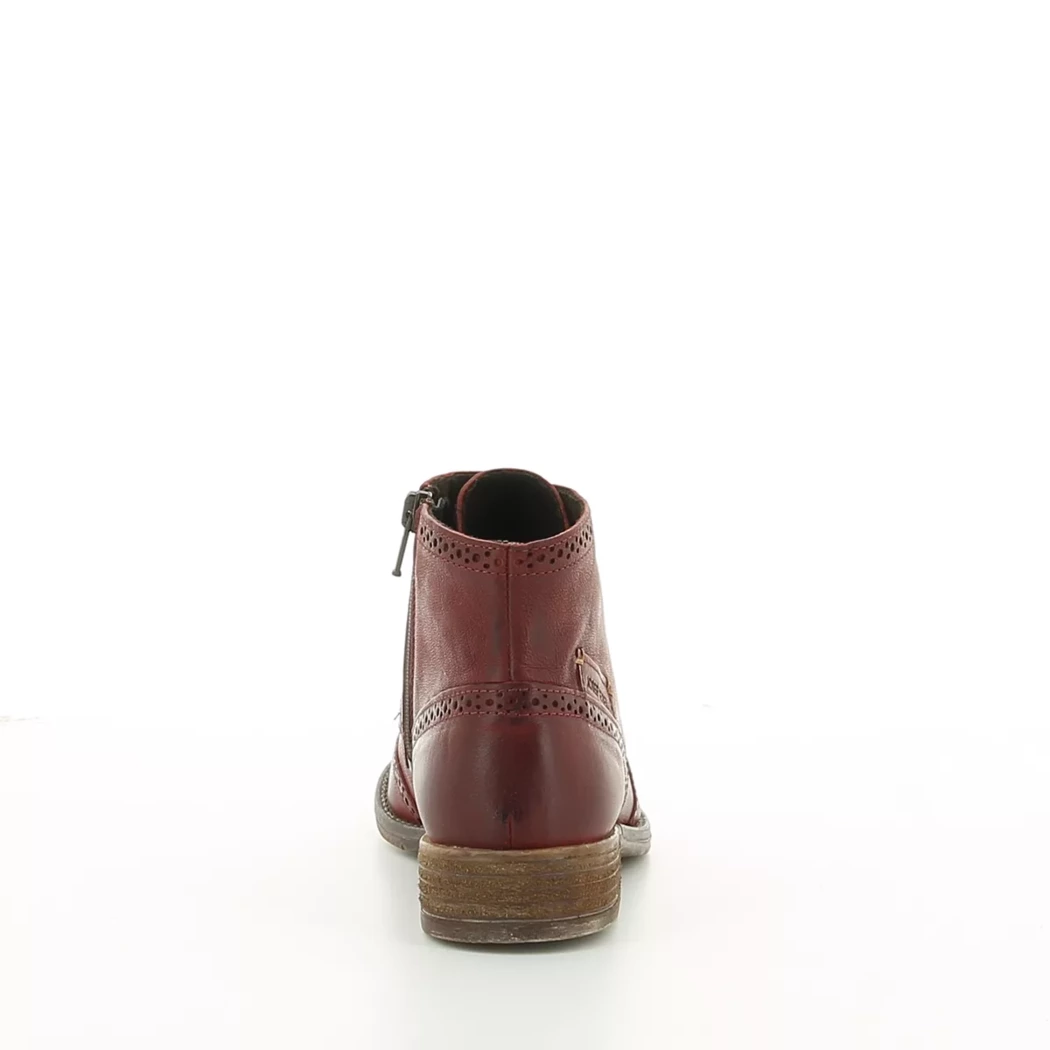 Image (3) de la chaussures Josef Seibel - Bottines Bordeaux en Cuir