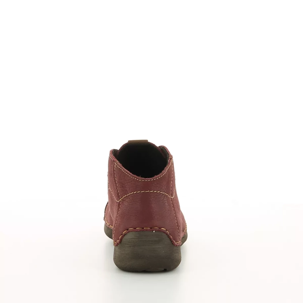 Image (3) de la chaussures Josef Seibel - Bottines Bordeaux en Cuir nubuck