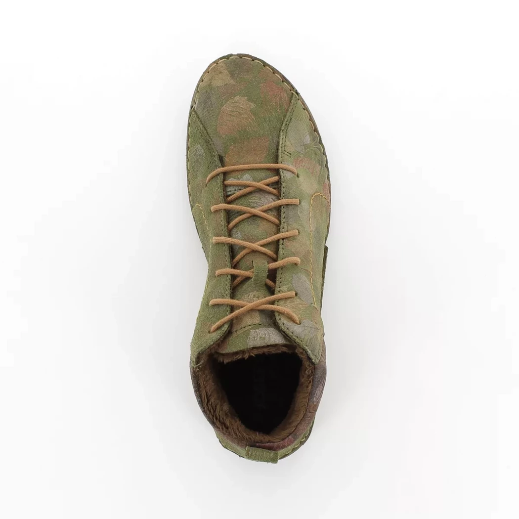 Image (6) de la chaussures Josef Seibel - Bottines Vert en Cuir nubuck