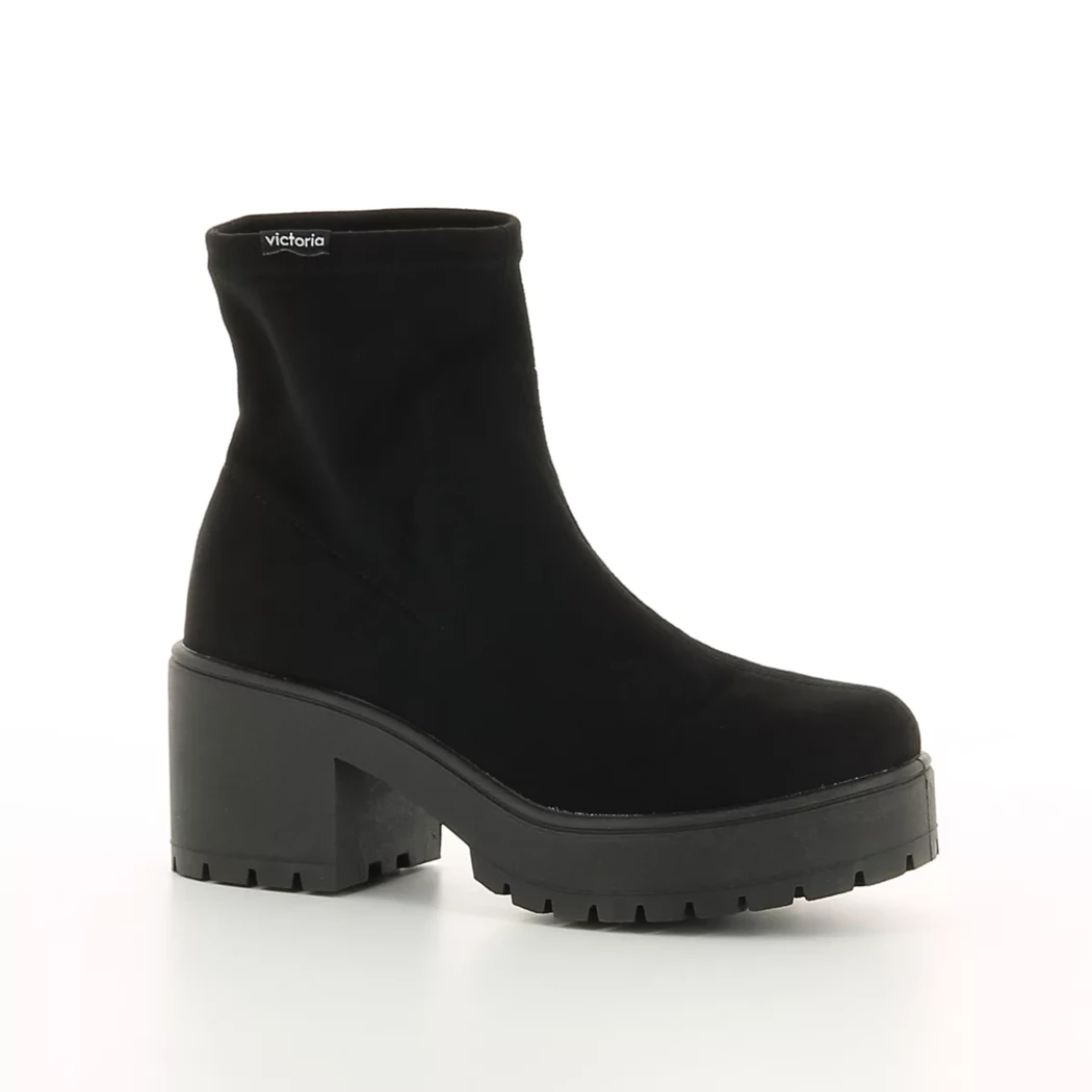 Image (1) de la chaussures Victoria - Boots Noir en Cuir synthétique