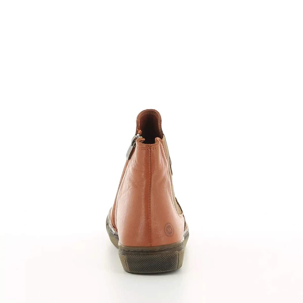 Image (3) de la chaussures Kok'oon - Boots Orange en Cuir