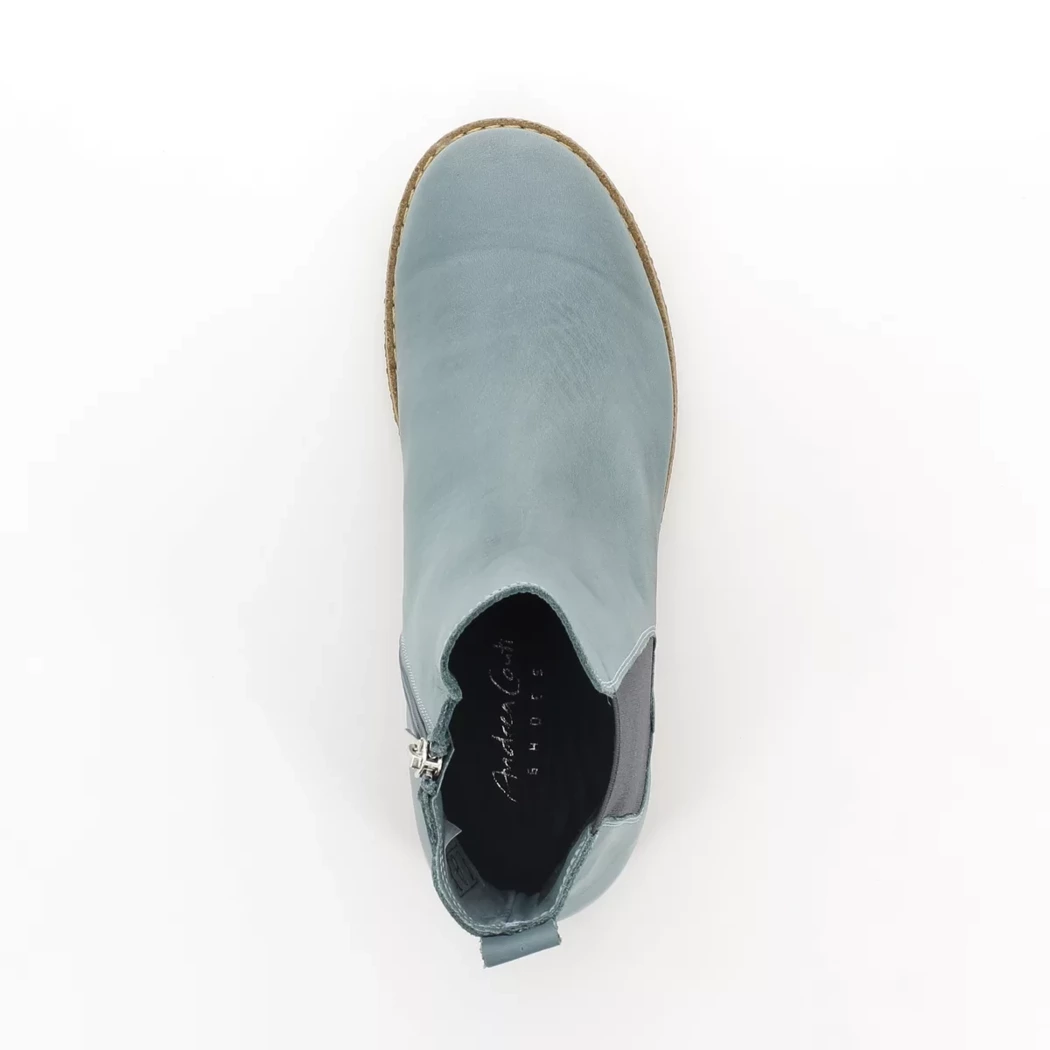 Image (6) de la chaussures Andrea Conti - Boots Bleu en Cuir