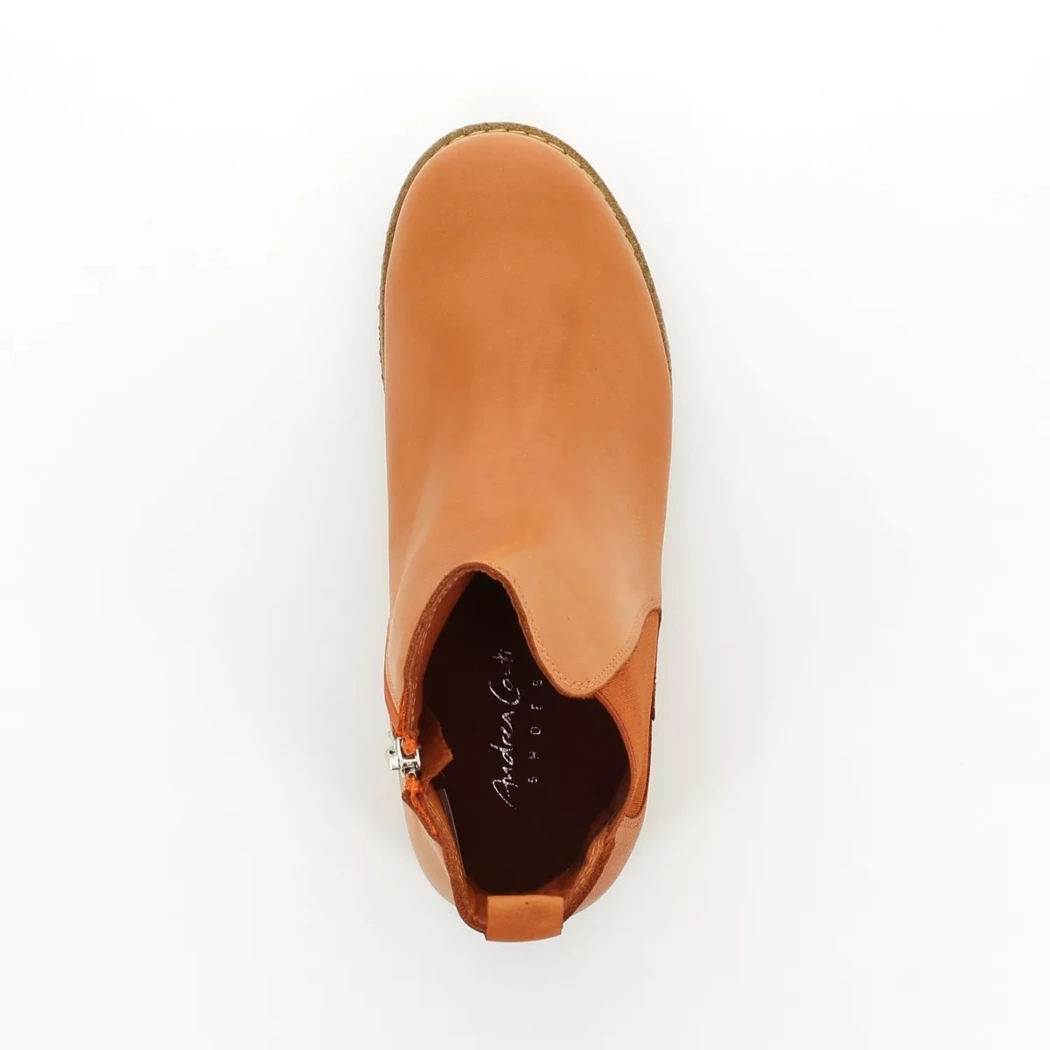 Image (6) de la chaussures Andrea Conti - Boots Orange en Cuir