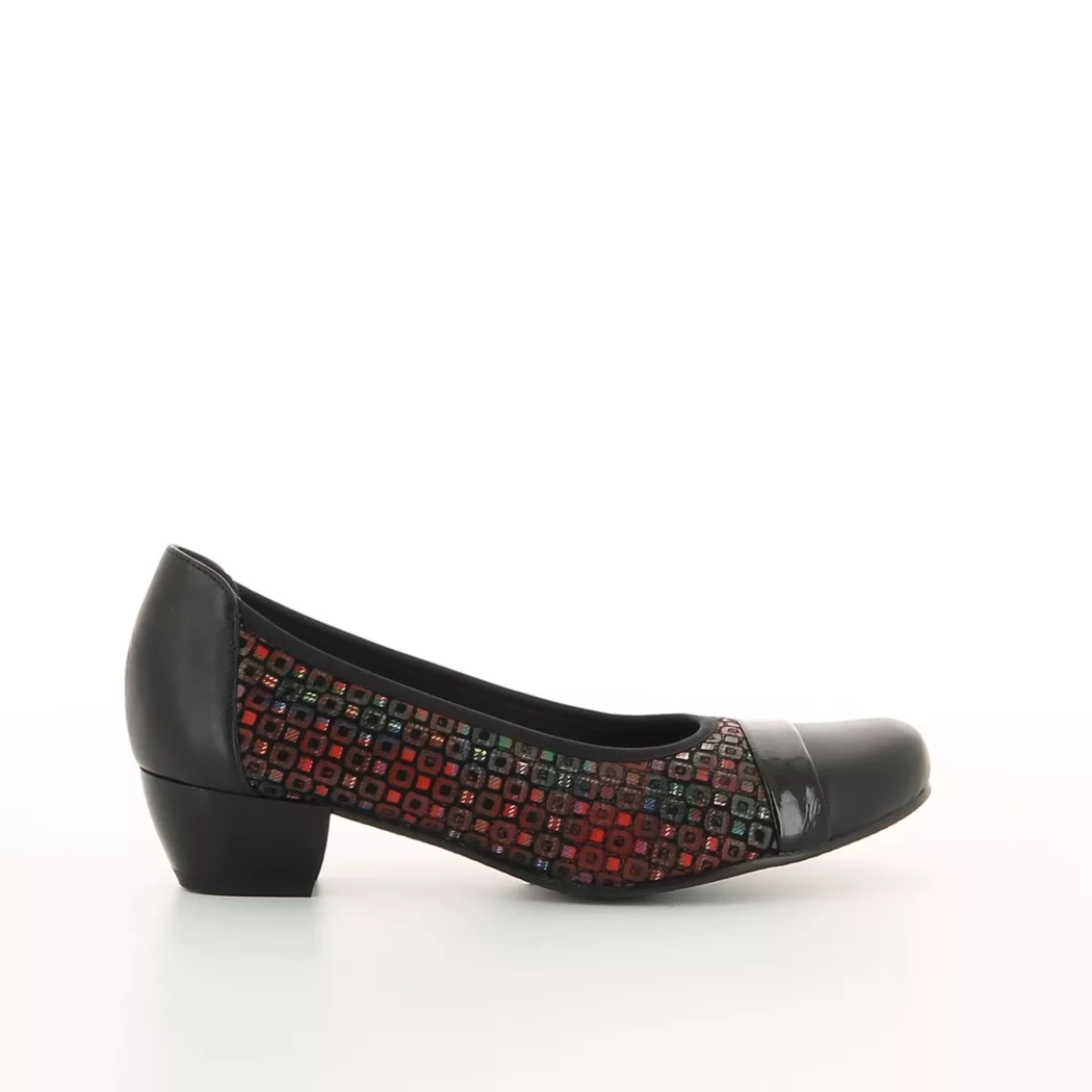 Image (2) de la chaussures Inea - Escarpins Noir en Multi-Matières