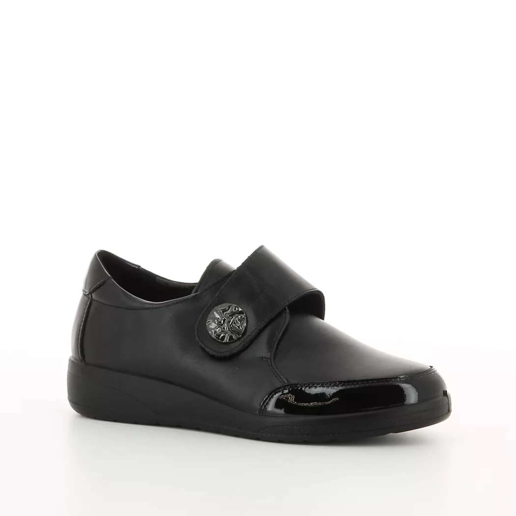 Image (1) de la chaussures Inea - Chaussures à velcro Noir en Cuir