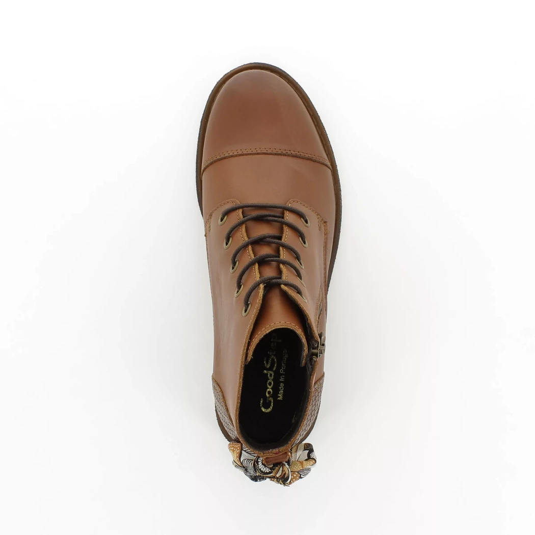 Image (6) de la chaussures Goodstep - Bottines Cuir naturel / Cognac en Cuir