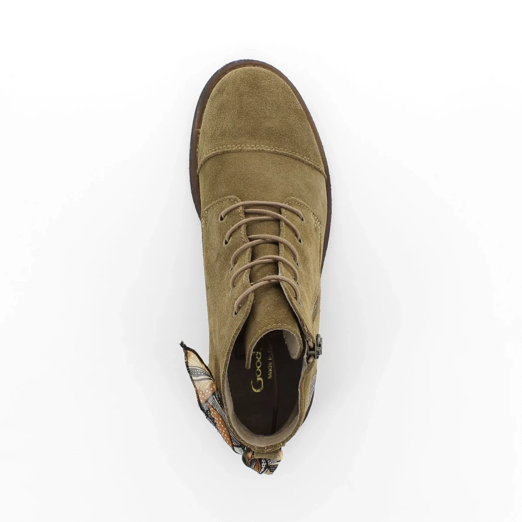Image (6) de la chaussures Goodstep - Bottines Taupe en Cuir nubuck