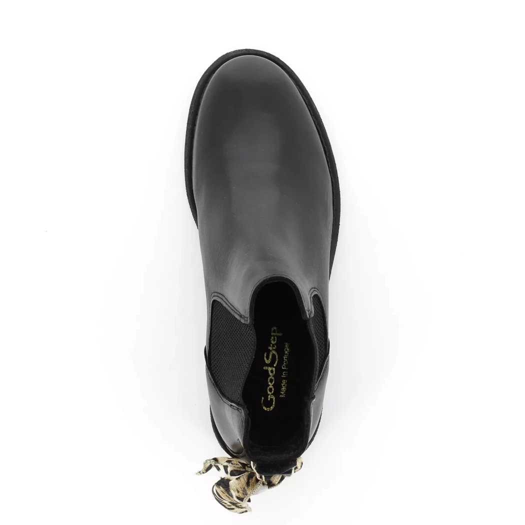Image (6) de la chaussures Goodstep - Boots Noir en Cuir