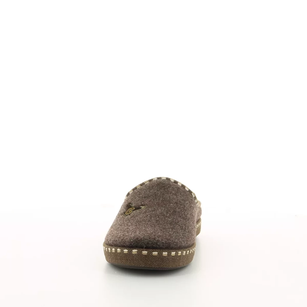 Image (5) de la chaussures La Maison de l'Espadrille - Pantoufles et Chaussons Marron en Textile