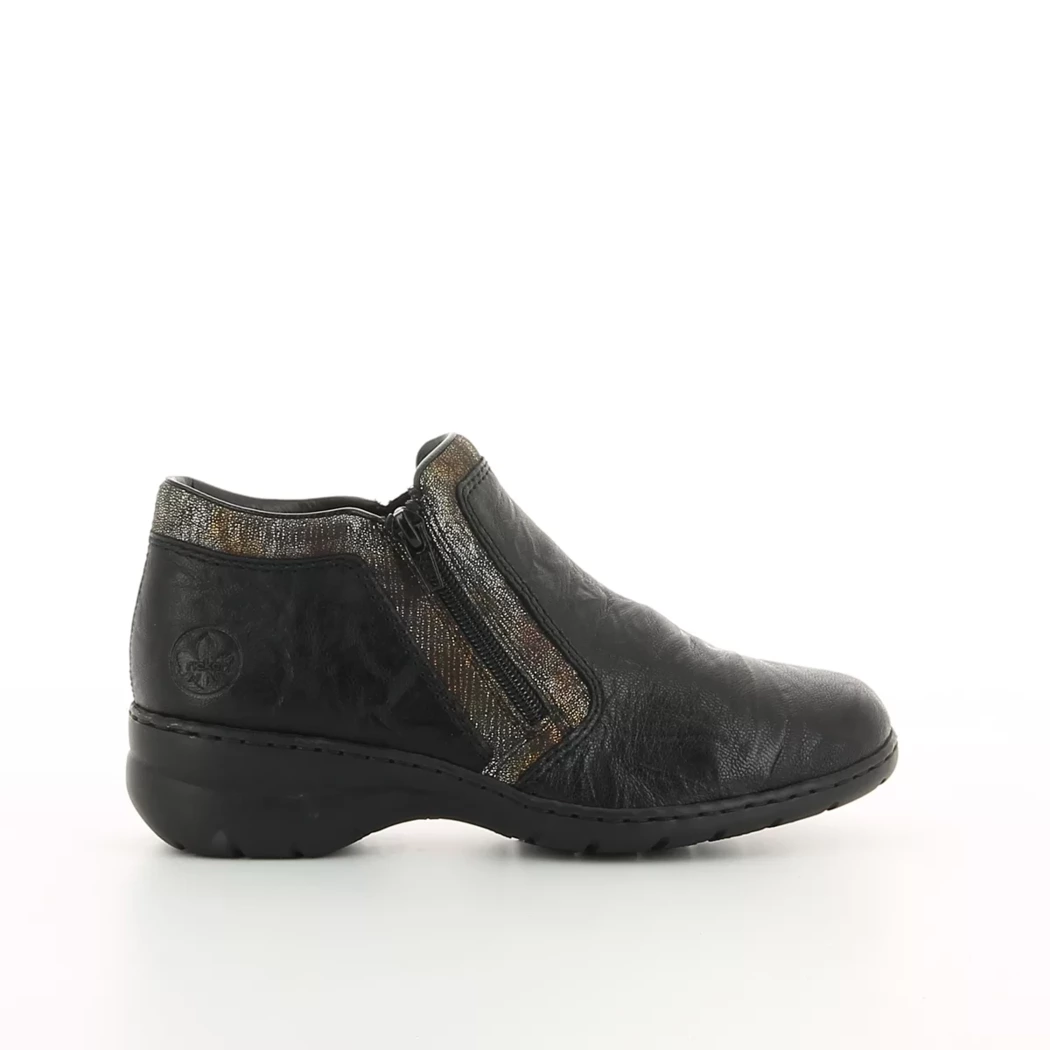 Image (2) de la chaussures Rieker - Boots Noir en Cuir