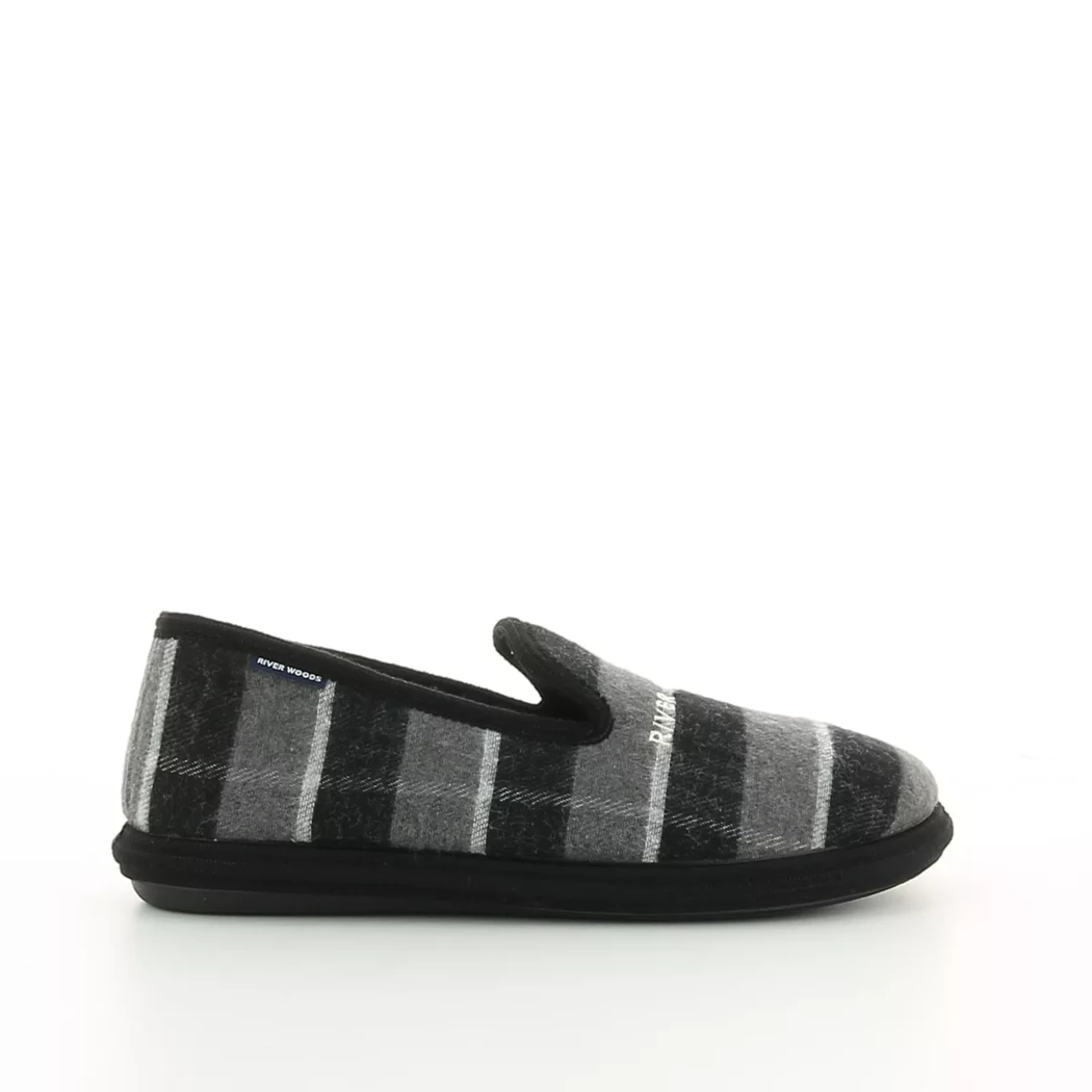 Image (2) de la chaussures Riverwoods - Pantoufles et Chaussons Noir en Textile