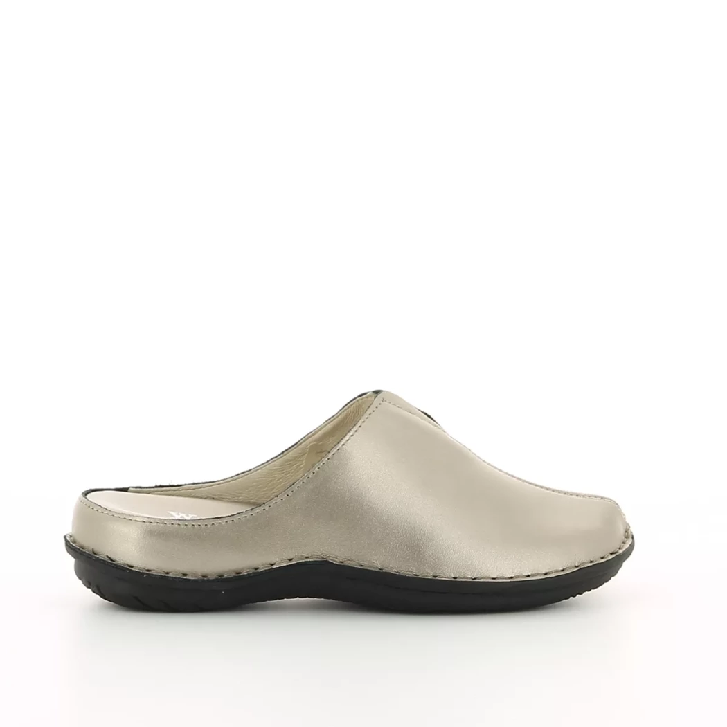 Image (2) de la chaussures Calba - Pantoufles et Chaussons Or / Bronze / Platine en Cuir