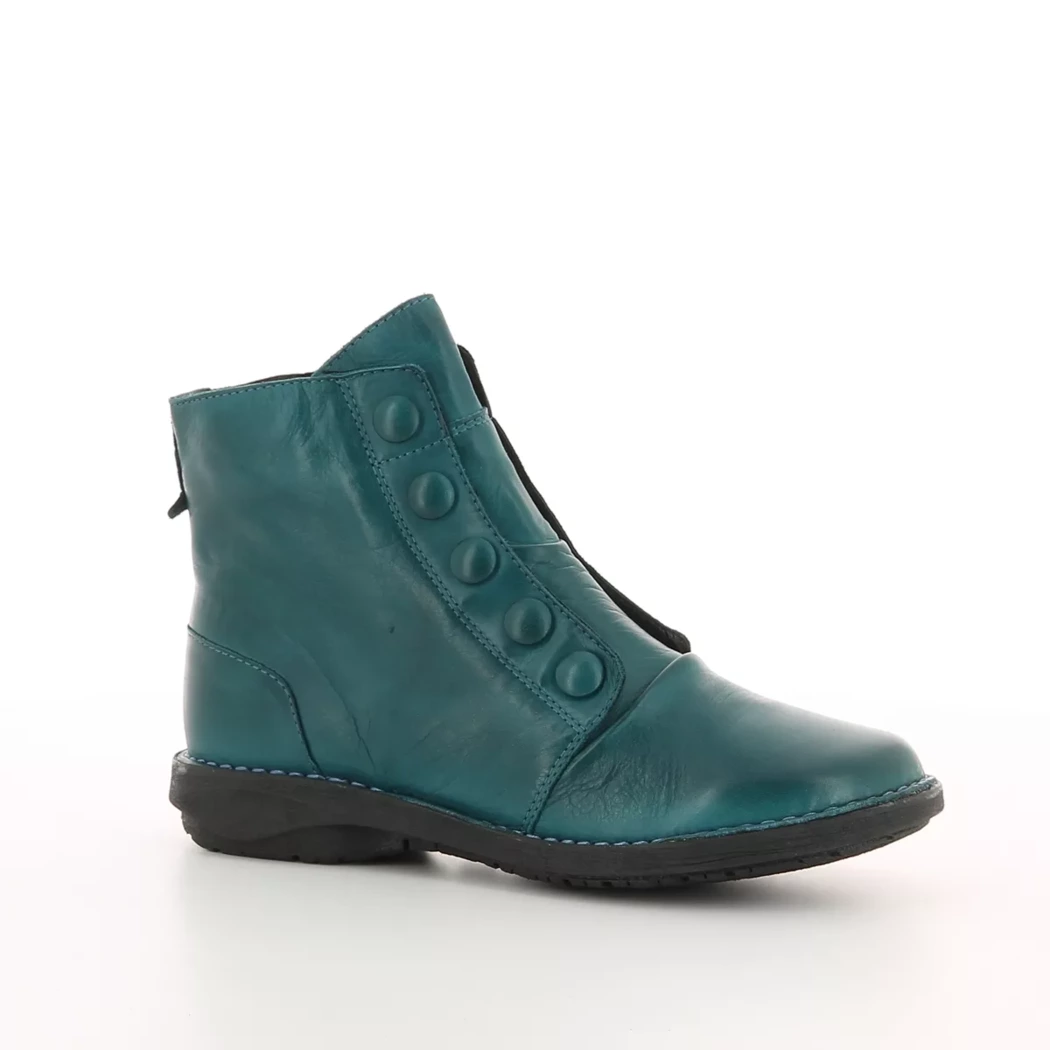 Image (1) de la chaussures Miz Mooz - Boots Bleu en Cuir