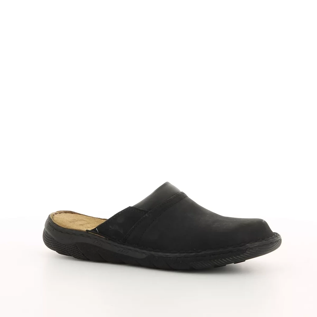 Image (1) de la chaussures Soft Walk - Pantoufles et Chaussons Noir en Cuir nubuck