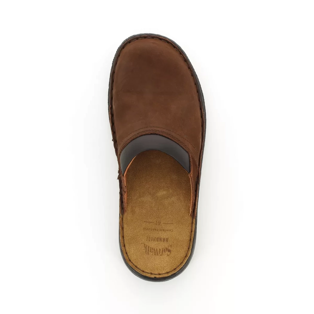 Image (6) de la chaussures Soft Walk - Pantoufles et Chaussons Marron en Cuir nubuck
