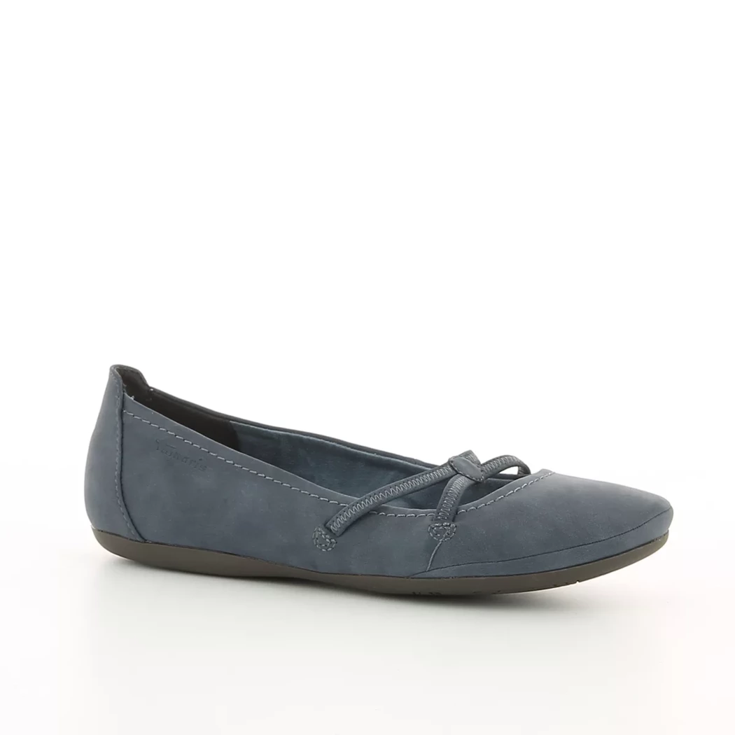 Image (1) de la chaussures Tamaris - Ballerines Bleu en Cuir synthétique