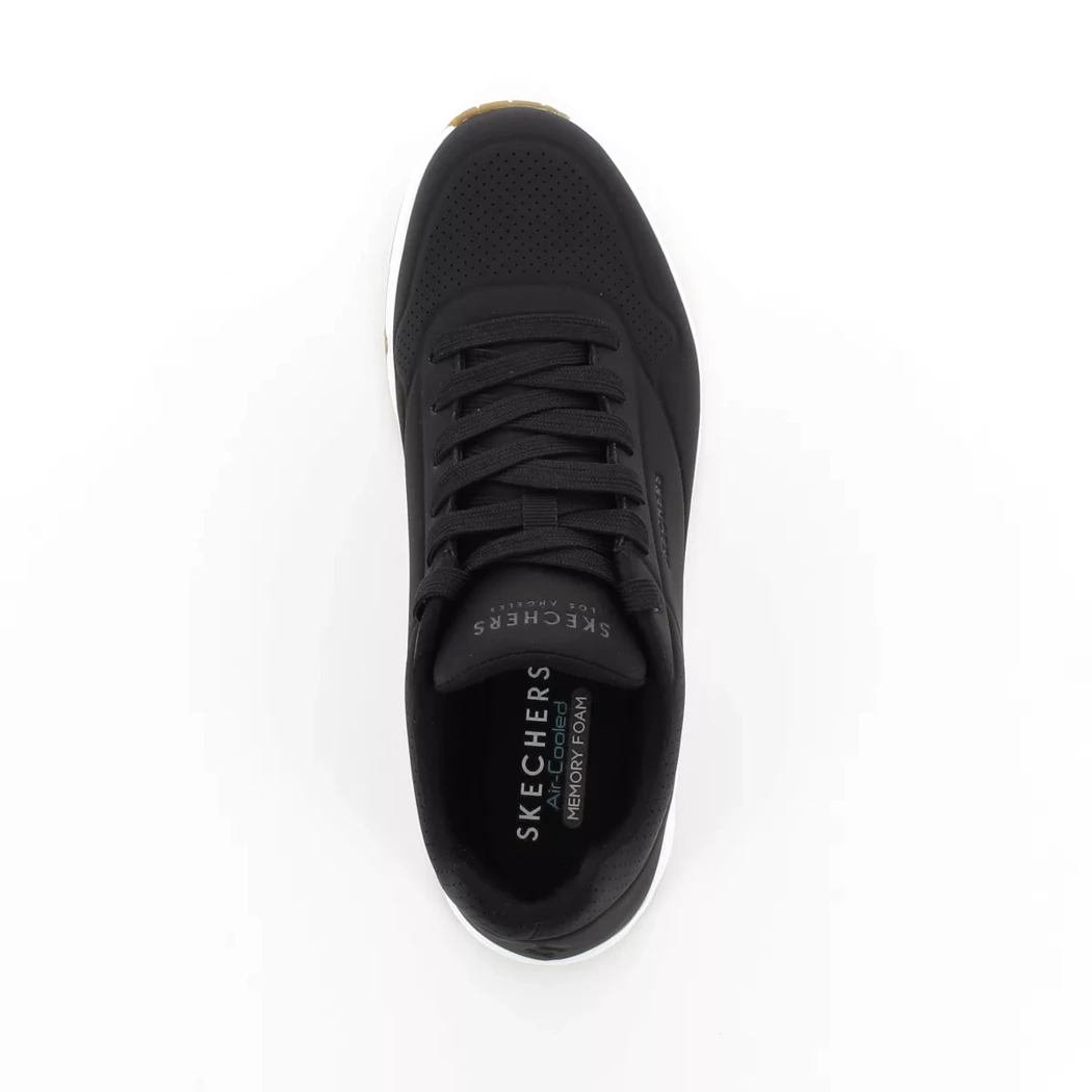 Image (6) de la chaussures Skechers - Baskets Noir en Cuir synthétique