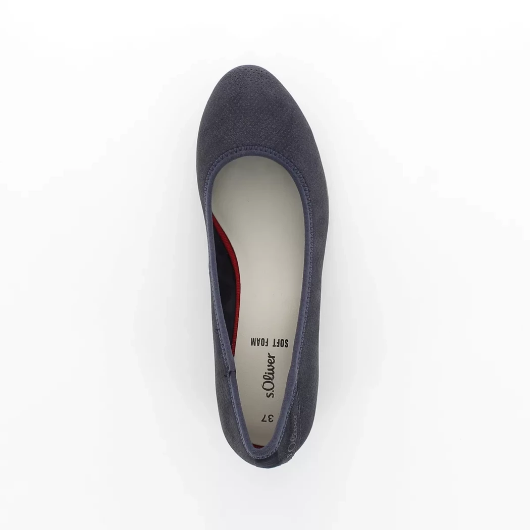 Image (6) de la chaussures S.Oliver - Escarpins Bleu en Cuir synthétique