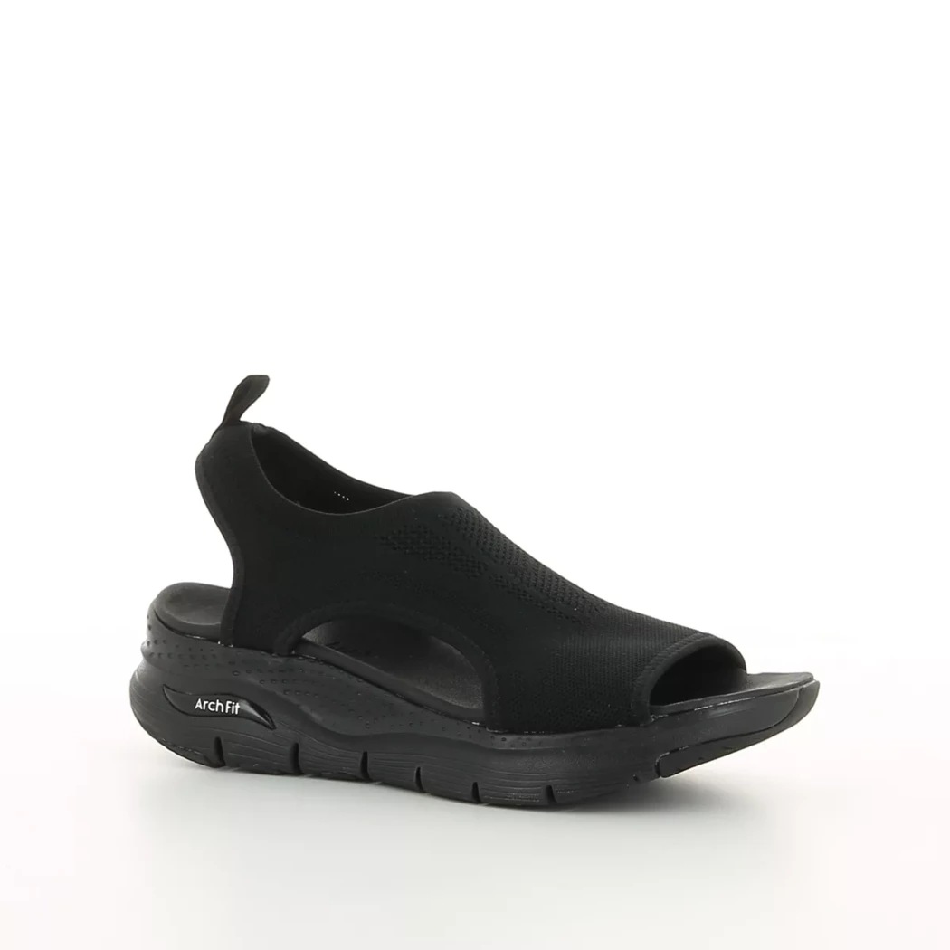 Image (1) de la chaussures Skechers - Sandales et Nu-Pieds Noir en Nylon