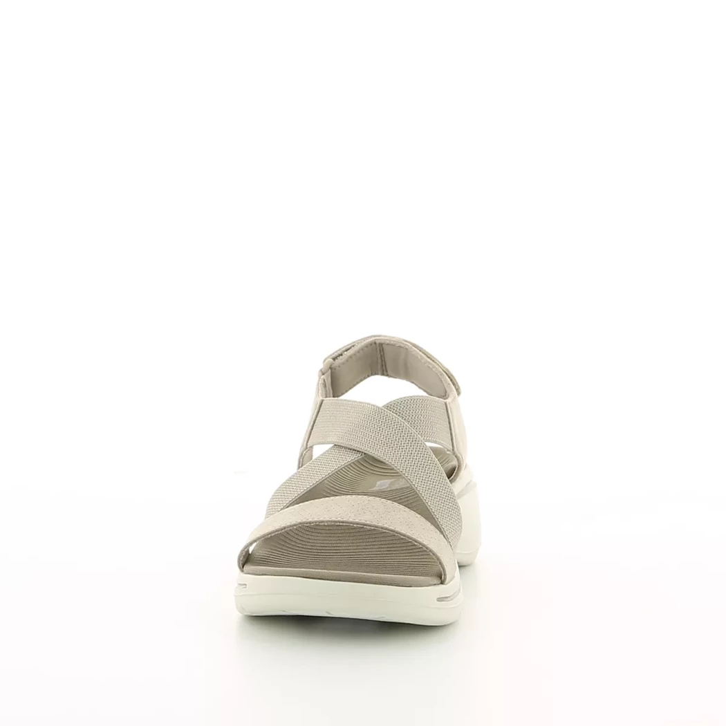 Image (5) de la chaussures Skechers - Sandales et Nu-Pieds Taupe en Cuir synthétique
