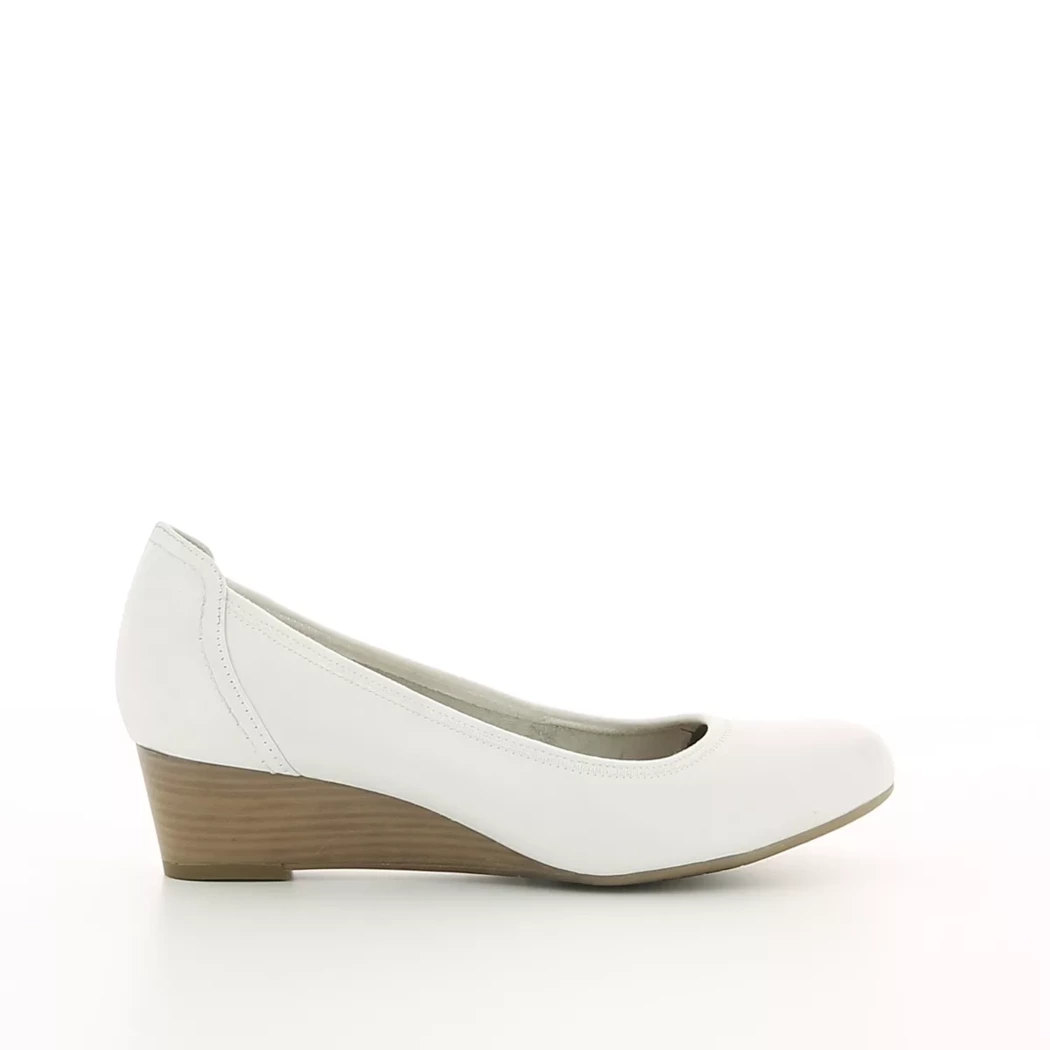 Image (2) de la chaussures Tamaris - Escarpins Blanc en Cuir