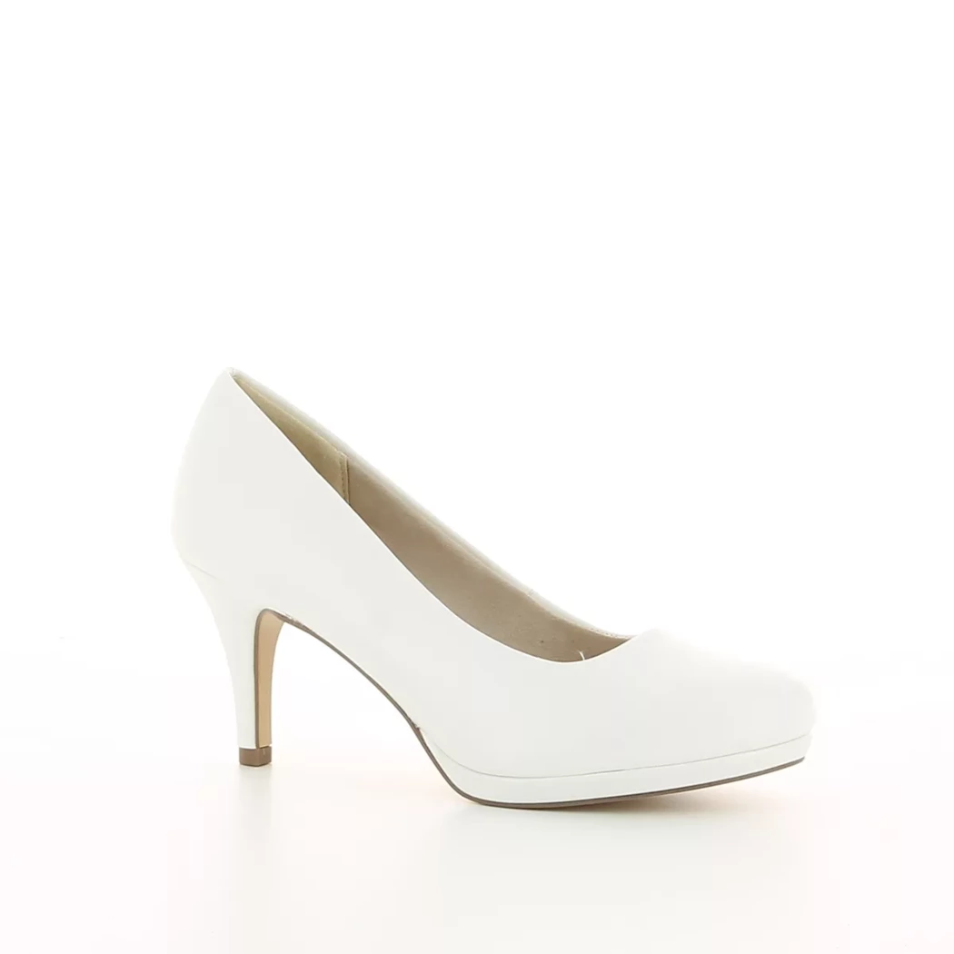 Image (1) de la chaussures Tamaris - Escarpins Blanc en Cuir synthétique