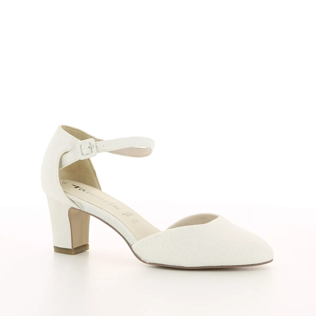 Image (1) de la chaussures Tamaris - Escarpins Blanc en Textile