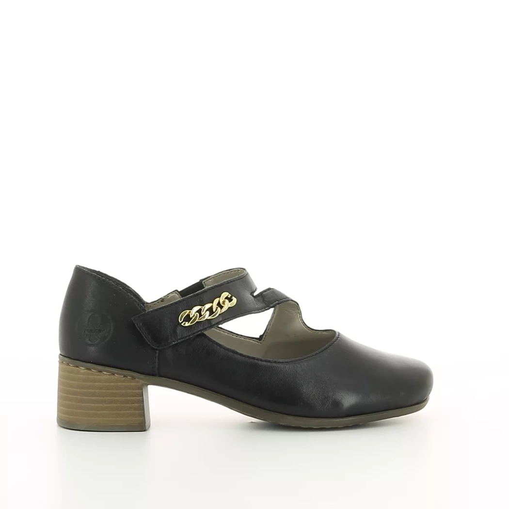 Image (2) de la chaussures Rieker - Escarpins Noir en Cuir