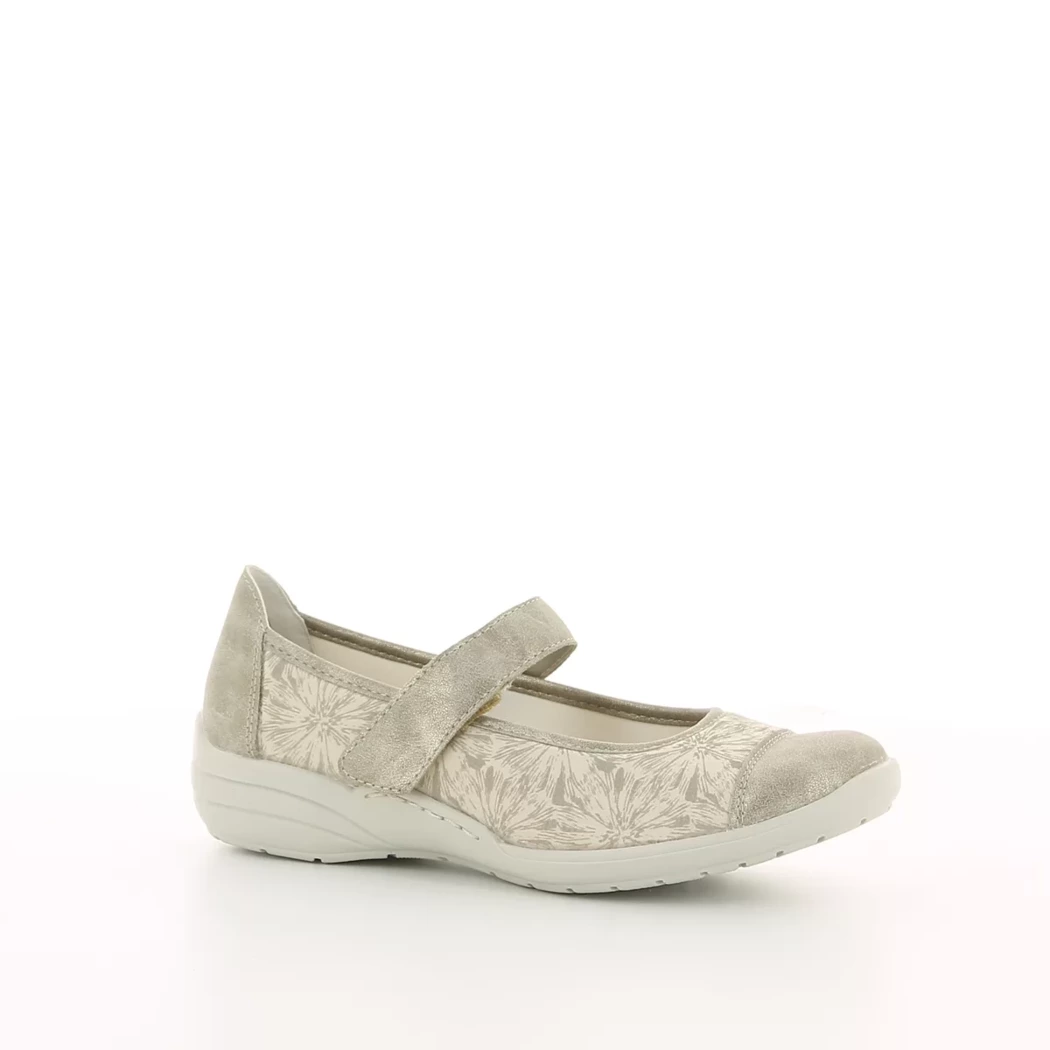 Image (1) de la chaussures Remonte - Ballerines Taupe en Cuir et textile