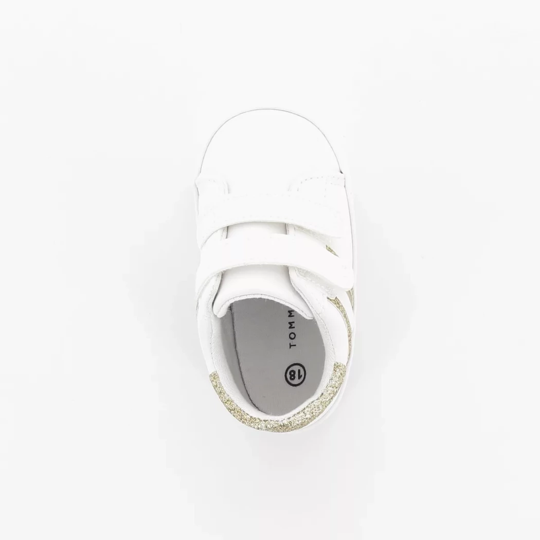 Image (6) de la chaussures Tommy Hilfiger - Chaussons bébé Blanc en Cuir synthétique