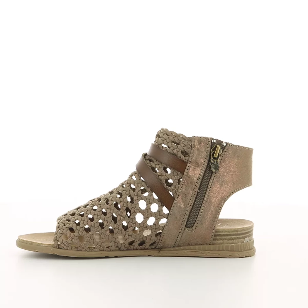 Image (4) de la chaussures Blowfish - Sandales et Nu-Pieds Or / Bronze / Platine en Textile