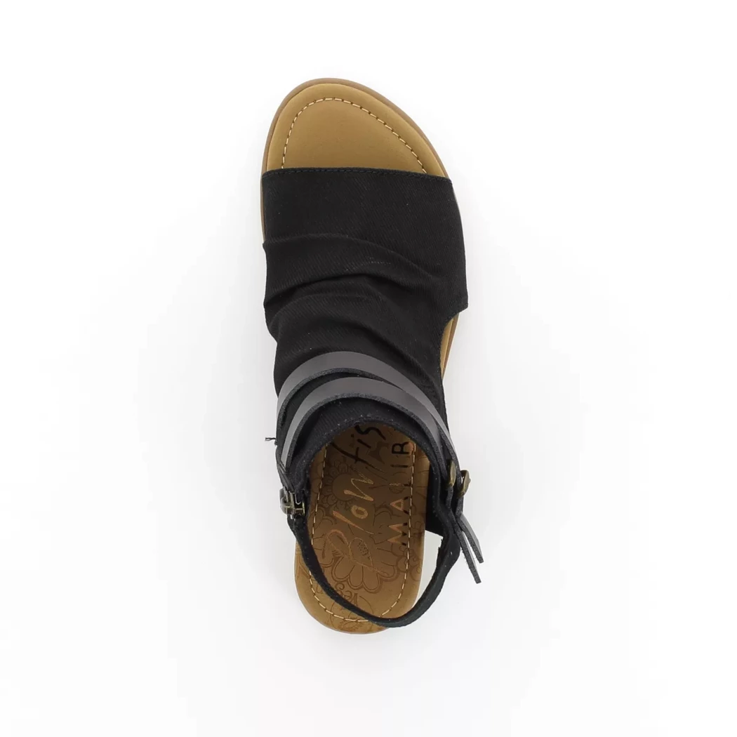 Image (6) de la chaussures Blowfish - Sandales et Nu-Pieds Noir en Textile